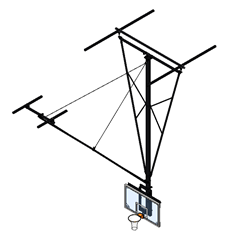 PSS Backstop 3106 - Ceiling-Hung